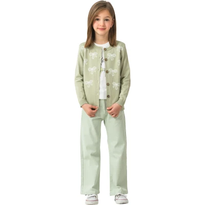 FİYONKLU KIZ TRİKO TK 5Y,6Y,7Y,8Y Kız