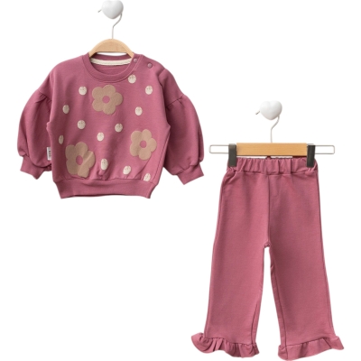 FLOWERS AND POLKA DOT  6 Ay,9 Ay,12 Ay,18 Ay Kız