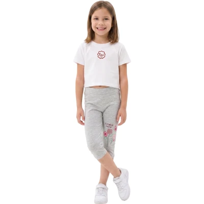 FLOWERS  ÇOCUK KAPRİ 5Y,6Y,7Y,8Y,9Y Kız