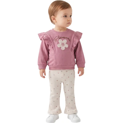 FLOWERS NAKIŞLI TAYTLI 2Lİ TAKIM 12 Ay,18 Ay,2Y Kız