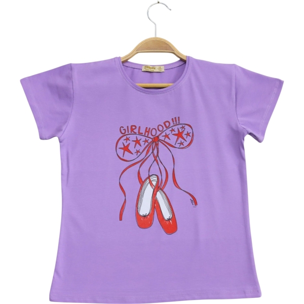 GİRL HOOD AYAKKABI TSHİRT  3Y,4Y,5Y,6Y,7Y Kız
