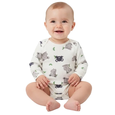 GRİ YAPRAKLI KOALA RAPORLU UZUN KOL BADİ KÜÇÜK 1 Ay,3 Ay,6 Ay,9 Ay Uni