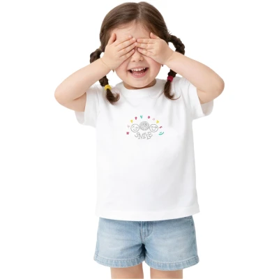 HAPPY DAYS BASKILI TİŞÖRT  2Y,3Y,4Y,5Y Kız