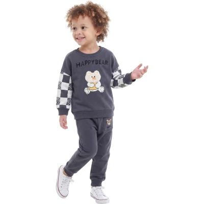 HAPPYBEAR AYICIK KAFALI İKİLİ TAKIM 12 Ay,2Y,3Y,4Y Erkek