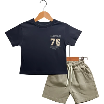 HAVAİ 76 BASKILI GABARDİN TAKIM 2Y,3Y,4Y,5Y Erkek