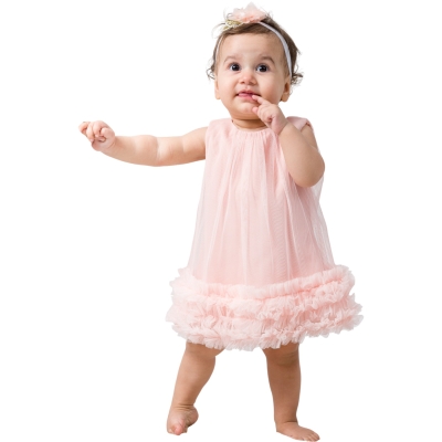 HAYAL TÜL BÜZGÜLÜ ELBİSE 9 Ay,12 Ay,18 Ay,2Y Kız