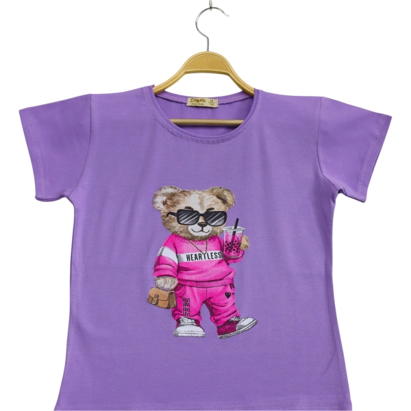 HEARTLES AYI TSHİRT  3Y,4Y,5Y,6Y,7Y Kız