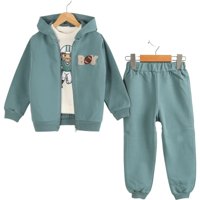 İKİ İPLİK ÜÇLÜ TAKIM 12 Ay,2Y,3Y,4Y Erkek
