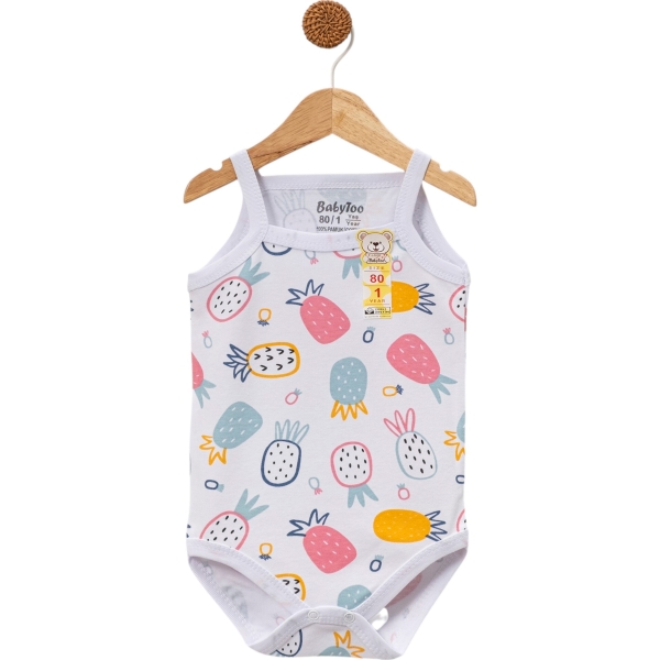 İP ASKILI ANANAS DESENLİ BUYUK BADİ 12 Ay,18 Ay,2Y,3Y Kız