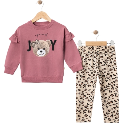 JOY LEOPARLI 2Lİ TAKIM 2Y,3Y,4Y,5Y Kız