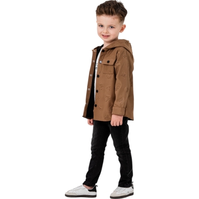 KABARTMALI KAPŞONLU GÖMLEKLİ 12 Ay,2Y,3Y,4Y Erkek