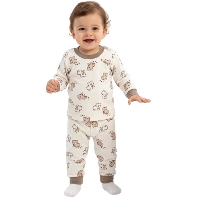 KAHVE AYI PİJAMA 6 Ay,12 Ay,18 Ay,2Y Uni