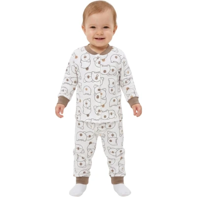 KAHVE KOALA ÇITÇITLI PİJAMA 6 Ay,12 Ay,18 Ay,2Y Erkek