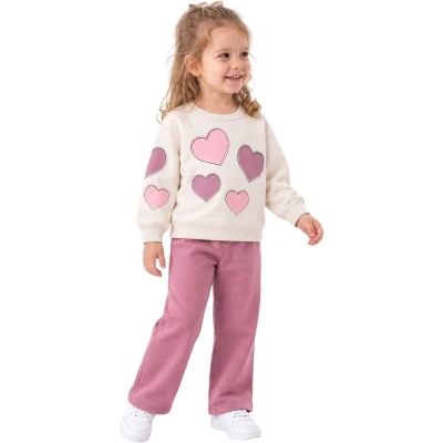 KALP BASKILI İKİLİ TAKIM 12 Ay,2Y,3Y,4Y Kız