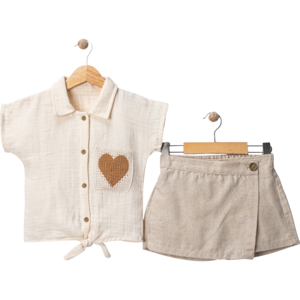 KALPLİ CEPLİ KIZ TAKIM 2Y,3Y,4Y,5Y Kız