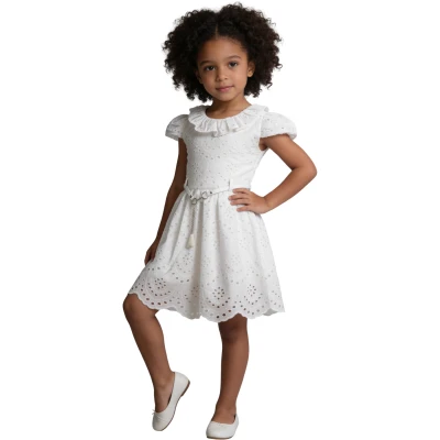 KEMERLİ GÜPÜR ELBİSE 6/9 6Y,7Y,8Y,9Y Kız