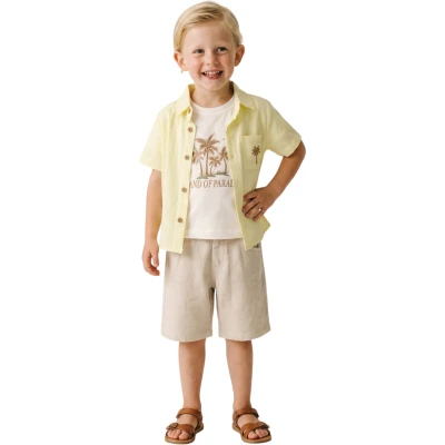KETEN GÖMLEKLİ TAKIM 12 Ay,2Y,3Y,4Y Erkek