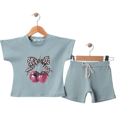 KİRAZ BASKILI PENYE TAKIM 2Y,3Y,4Y,5Y Kız