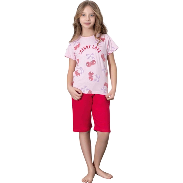 KİRAZ BASKILI ŞORT ÇOCUK 2Y,3Y,4Y,5Y,6Y Erkek