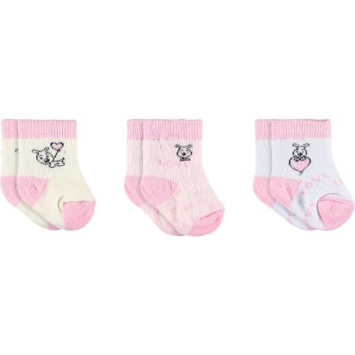 KIZ BEBE HAVLU ÜÇLÜ SET  1 Ay,6 Ay Kız