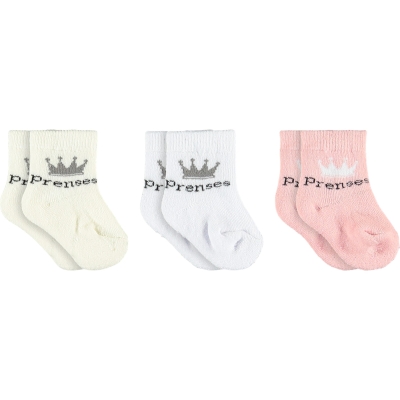 KIZ BEBE HAVLU ÜÇLÜ SET  1 Ay,6 Ay Kız