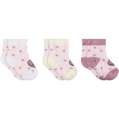 KIZ BEBE HAVLU ÜÇLÜ SET  1 Ay,6 Ay Kız
