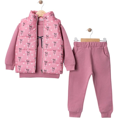 KIZ ÇOCUK ÜÇLÜ TAKIM  2Y,3Y,4Y,5Y Kız