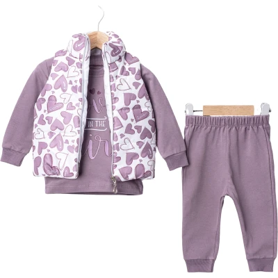KIZ ÇOCUK ÜÇLÜ TAKIM  2Y,3Y,4Y,5Y Kız