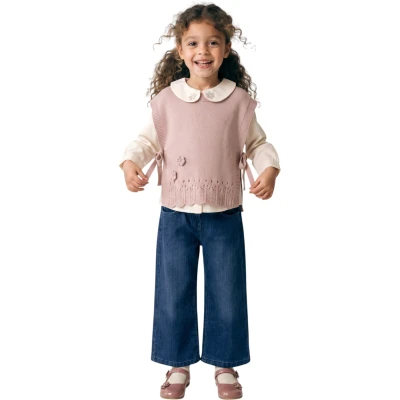KIZ TRİKO YANDAN BAĞLAMALI TK 5Y,6Y,7Y,8Y Kız