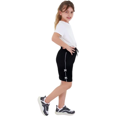 KIZ YAN BİYELİ FİYONKLU ŞORT 9Y,10Y,11Y,12Y Kız
