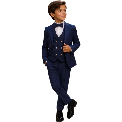 KLASİK DOUBLE LİKRALI ÇOCUK TAKIM ELBİSE 11Y,12Y,13Y,14Y Erkek