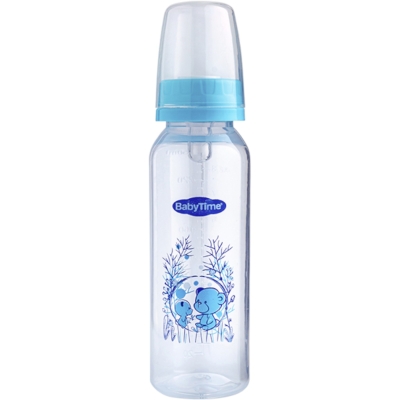 KLASİK PP BİBERON (SİLİKON KİRAZ UÇLU) 250ML MAVİ 1 Ay,2 Ay,3 Ay,6 Ay Erkek