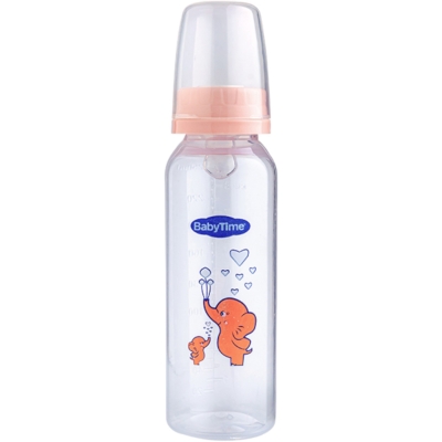 KLASİK PP BİBERON (SİLİKON KİRAZ UÇLU) 250ML PEMBE 1 Ay,2 Ay,3 Ay,6 Ay Kız