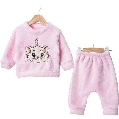 KURDALELİ KEDİ NAKIŞ VELSOFT 2 Lİ TAKIM  12 Ay,2Y,3Y,4Y Kız