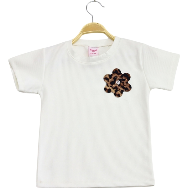 LEOPAR ÇİÇEKLİ FİTİLLİ BADİ 5Y,6Y,7Y,8Y Kız