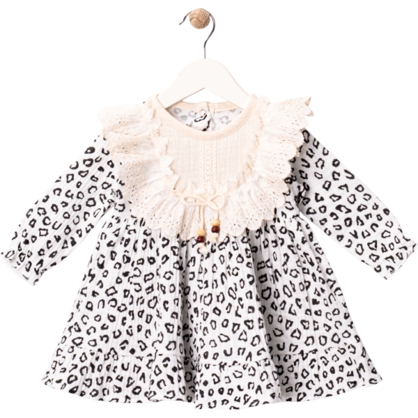 LEOPAR ELBİSE 9 Ay,12 Ay,18 Ay,2Y Kız