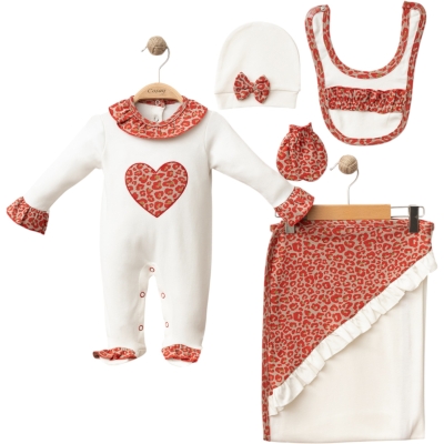 LEOPARLI BATTANİYELİ 5 Lİ SET 1 Ay,3 Ay Kız