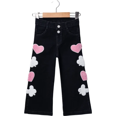 LİKRALI SİYAH KOT PANTOLON  2Y,3Y,4Y,5Y Kız