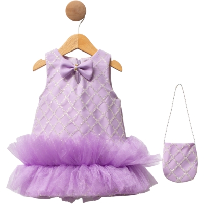 LİLA DAMLA ELBİSE 9 Ay,12 Ay,18 Ay,2Y Kız