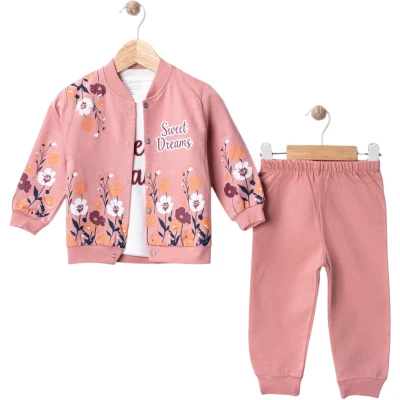 LİTTLE DREAMER 3 İPLİK ŞARDONLU PENYE KIZ TKM 2Y,3Y,4Y,5Y Kız