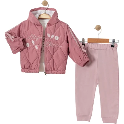 LİTTLE DAİSY NAKIŞLI ÖRGÜ ÇİÇEKLİ TAKIM 2Y,3Y,4Y,5Y Kız