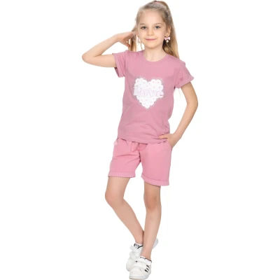 LOVE DUBLE ÇİZGİLİ 3Y,4Y,5Y,6Y,7Y,8Y,9Y,10Y Kız