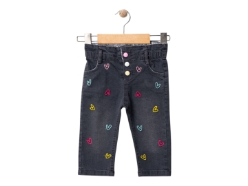 Likralı Kız Pantolonu Füme 6 Ay,12 Ay,18 Ay,2Y Kız