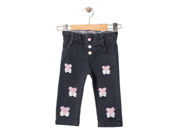 Likralı Kız Pantolonu Füme 6 Ay,12 Ay,18 Ay,2Y Kız