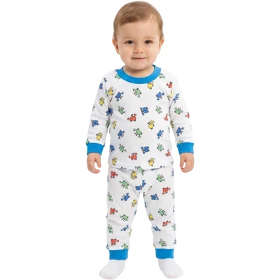 MAVİ YENGEÇ PİJAMA 6 Ay,12 Ay,18 Ay,2Y Erkek