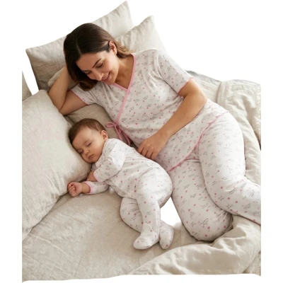MOM DAD XXL BEDEN ANNE BEBEK LOHUSA SET 3 Ay Kız