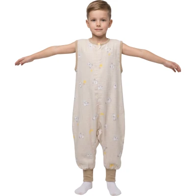 MÜSLİN GENİŞ ASKILI 0.5 TOG UYKU TULUMU 12 Ay,2Y,3Y,4Y,5Y,6Y,7Y Uni