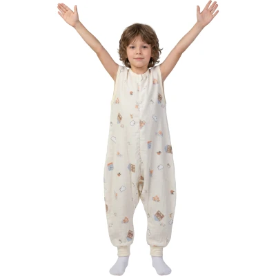 MÜSLİN GENİŞ ASKILI 0.5 TOG UYKU TULUMU 12 Ay,2Y,3Y,4Y,5Y,6Y,7Y Uni