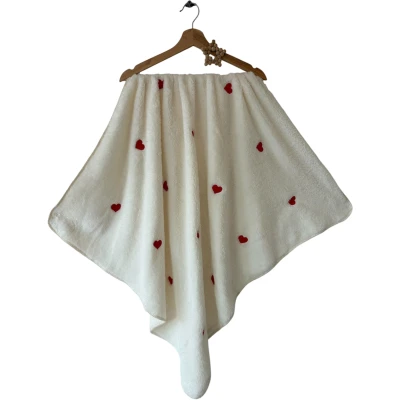 NAKIŞLI KALP WELSOFT BATTANİYE 90X100  1 Ay,6 Ay,12 Ay,2Y,18 Ay Kız