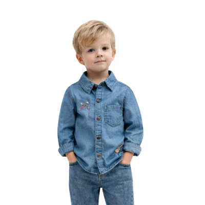 NAKIŞLI KOT GÖMLEK  4Y,3Y,2Y,12 Ay Erkek
